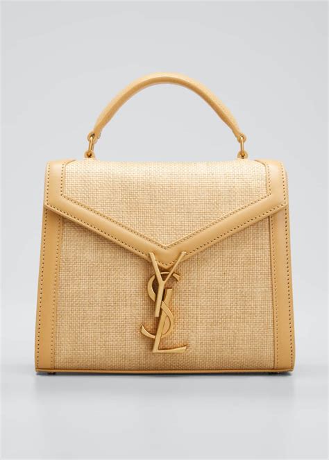 ysl small cassandre bag|YSL cassandra raffia bag.